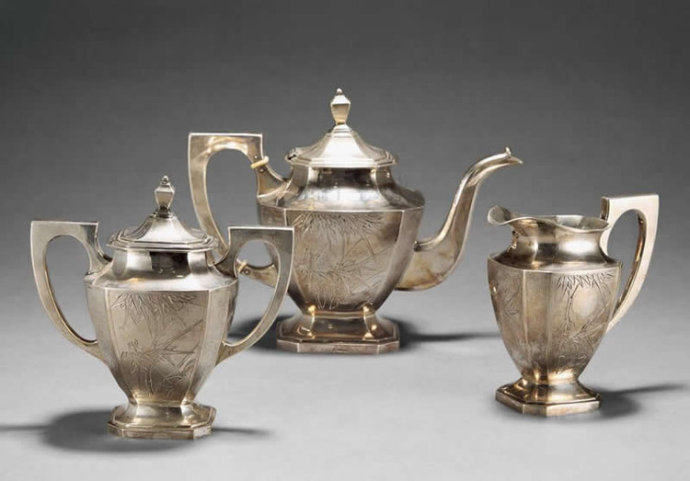 精美银器茶具