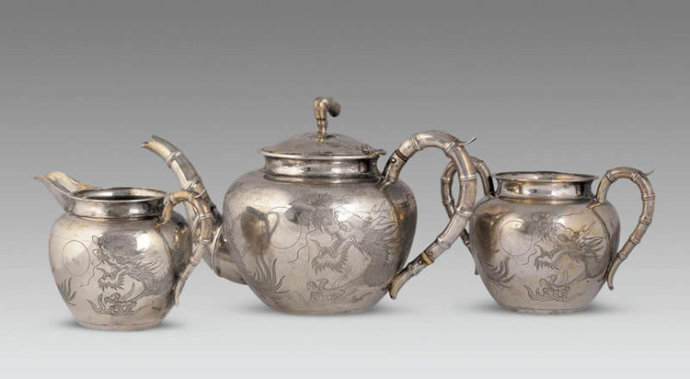 精美银器茶具