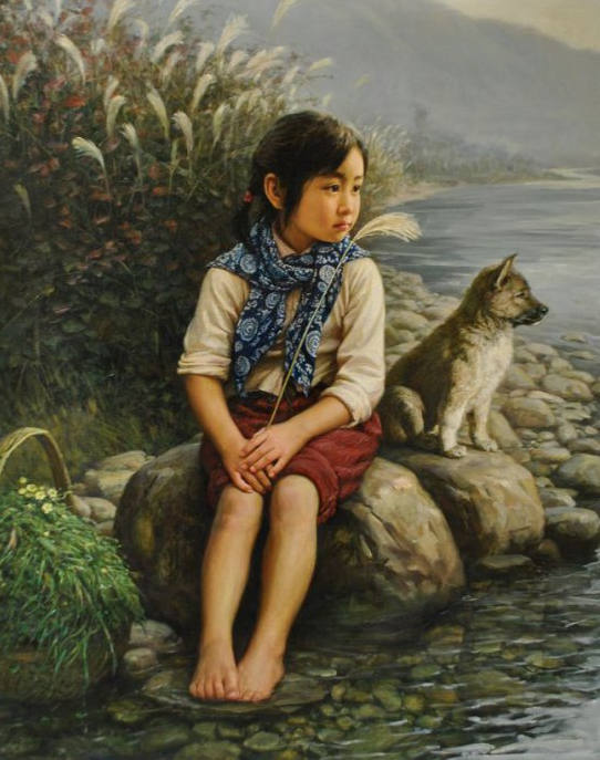 Vidiecke detstvo, Li Zijian olejomaÄ¾ba