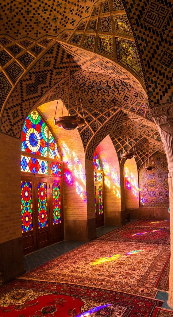 伊朗粉红清真寺景彩