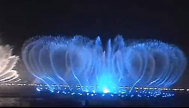 美！杭州西湖音乐喷泉《梁祝》