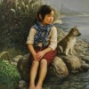 乡村童年，李自建油画