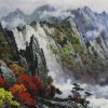 朝鲜风韵山水画