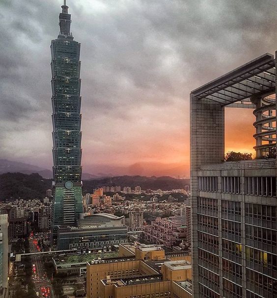 台湾101摩天大楼景彩