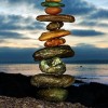 石头平衡摆放