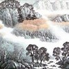 苍郁之景，山水画